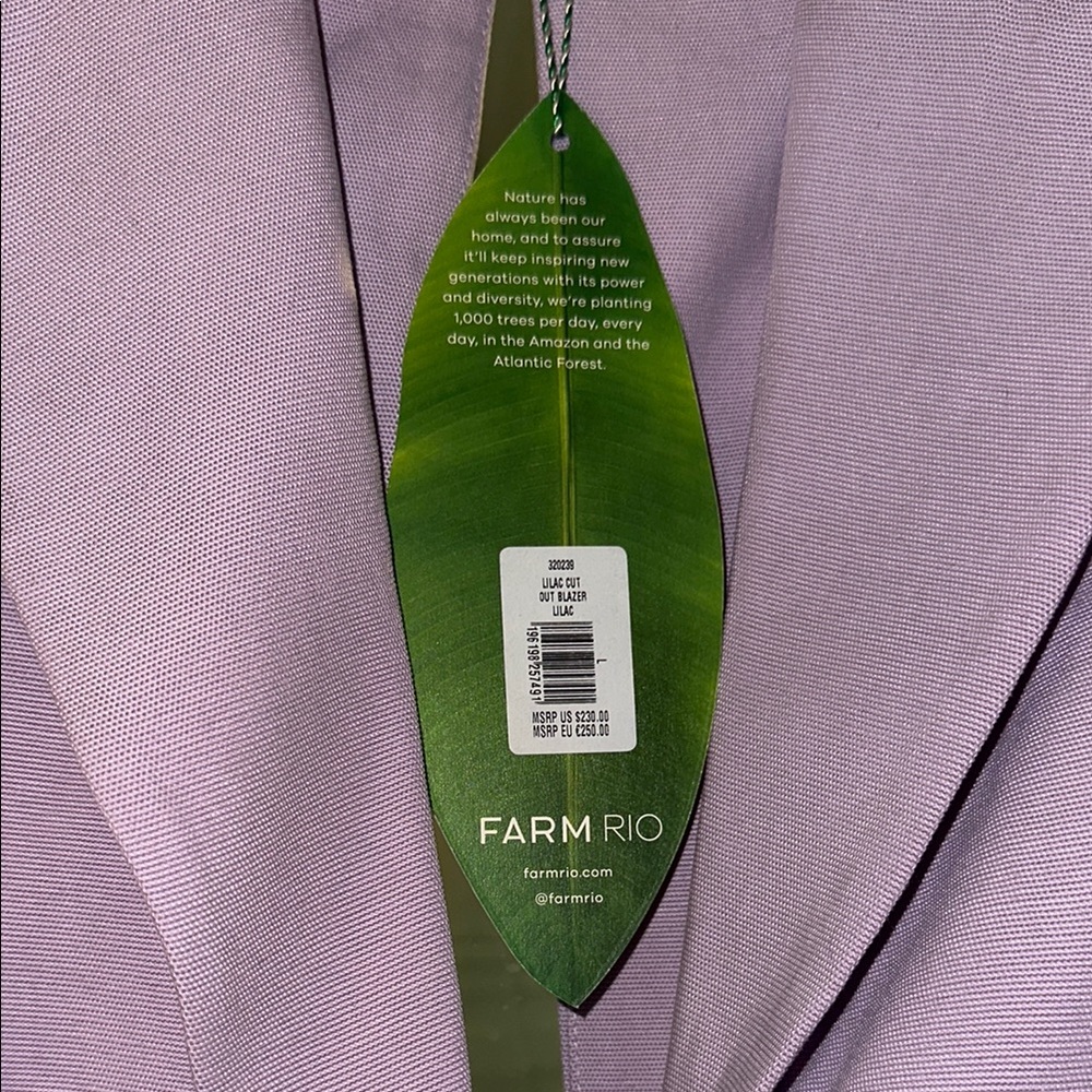 FARM Rio Lilac Women's Cutout Blazer - Picture 8 of 10